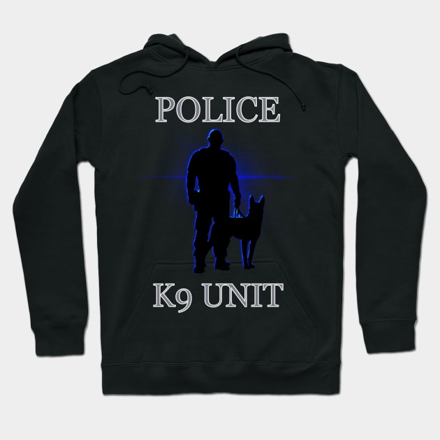 Police K9 front & back Hoodie by 752 Designs